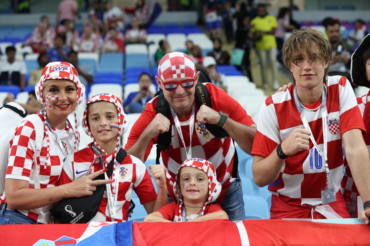 Hrvatski navijači na utakmici